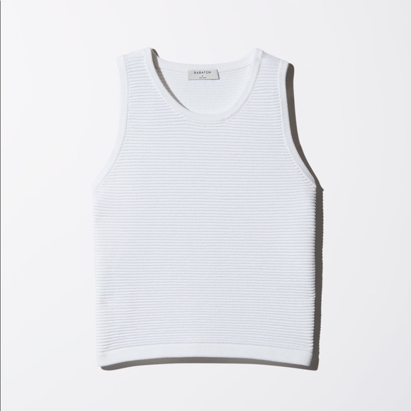 Aritzia Babaton Alrik Knit Top White Size XS - Picture 9 of 16